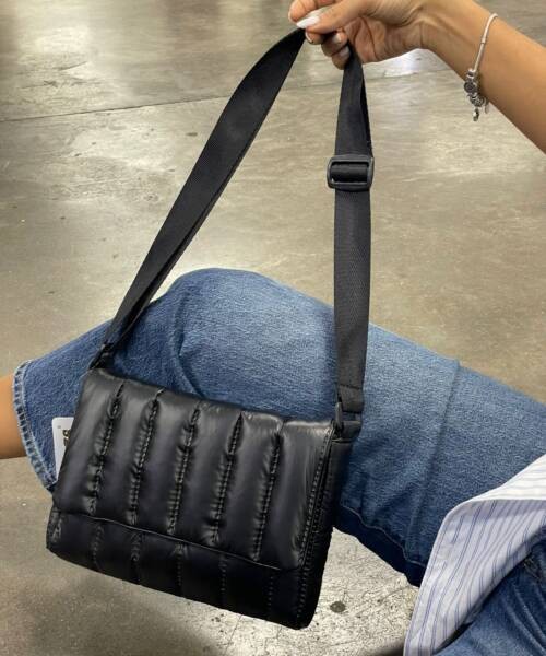 Bolsa Brilloso Bollon Negro 23 9065