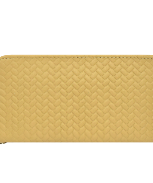 10 1115 Cartera Piel Camel Doble Cierre