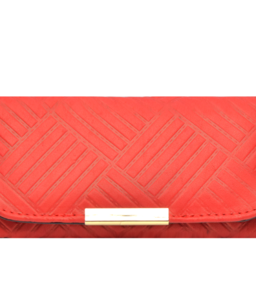 Cartera de Piel Cuadros Rojo mod 23 0703