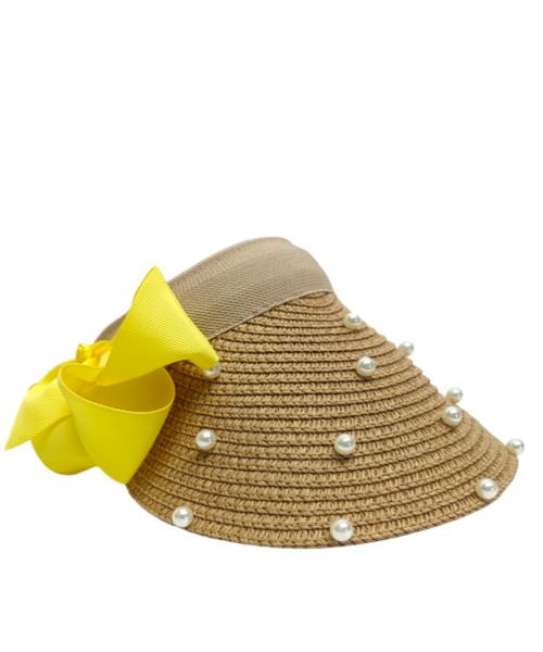 Visera Kaky con Adornos de Perlas Mod. 10 0032