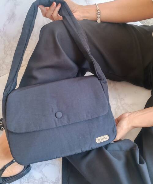 Bolsa corta de Nylon en Negro Mod. 10 14509