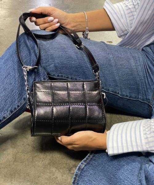 Mini Bolso Tablero Negro Mod. 23 9053