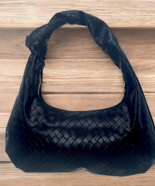 Bolsa Tejida de Mano color Negro Mod. 10 0210