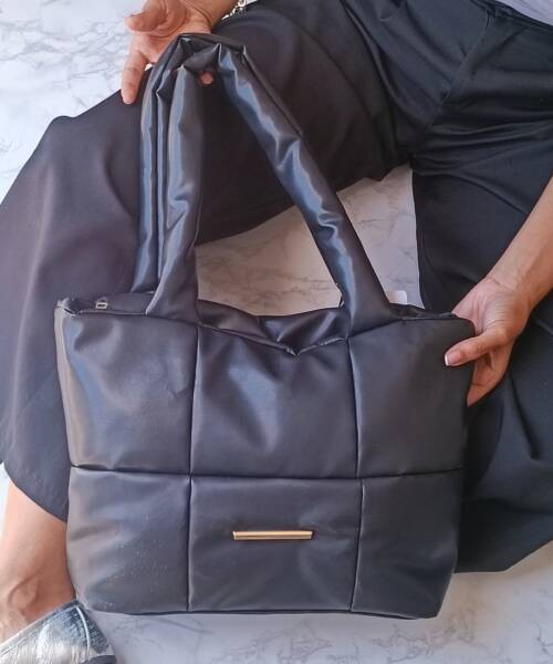 Bolso Cuadrado Fiorella Bollon Negro Mod. 23 9064