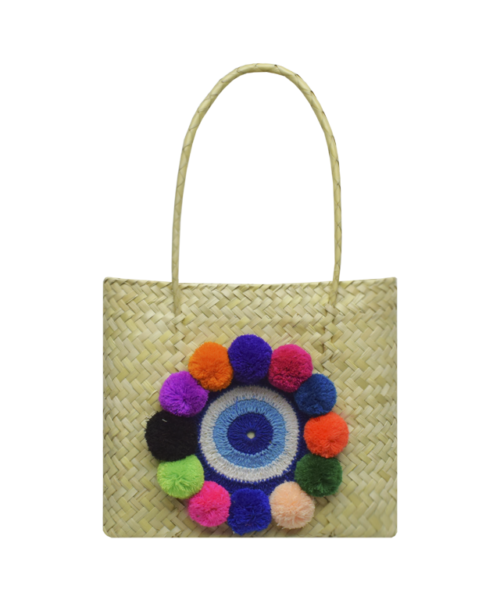 Bolso Petate Ojo Turco Pompom 30 2055