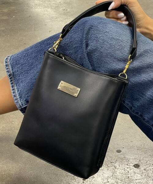 Bolso Bandolero en Color Negro Mod. 16 0059