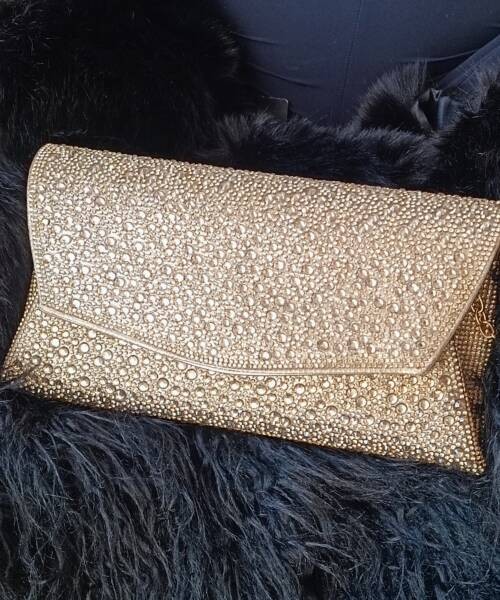 Carterón Oro con Pedrería burbuja Mod. 10 2420