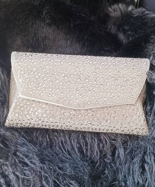 Carterón Plateado con Pedrería burbuja Mod. 10 2420